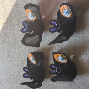 NWT, Set of 4 Black Bat Halloween Decorations